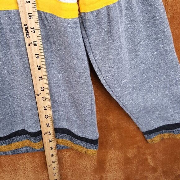 PITTSBURGH STEELERS Mens Sweater XL Gray Pullover Crew Stripe NFL Team Apparel - Picture 6 of 9